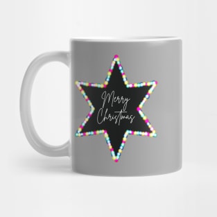 Merry Christmas Star Shining Lights Mug